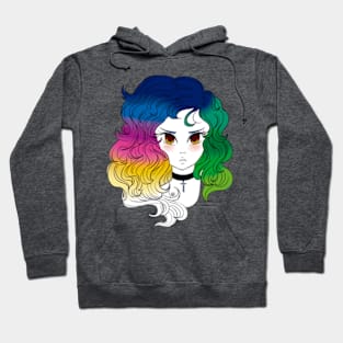 Hair Art - Rainbow Hoodie